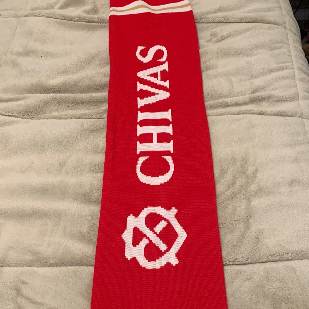 Civas Red and White Scarf - Picture 2 of 7